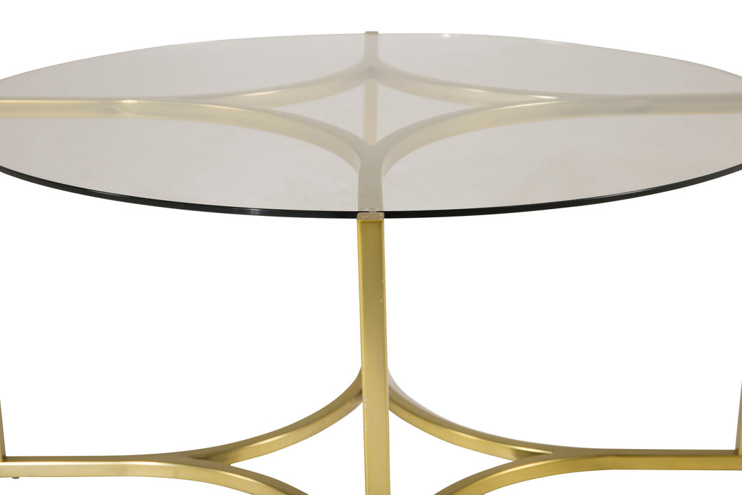 Furniture Fashion Kivik - Sofa Table - Glass / Brushed Brass