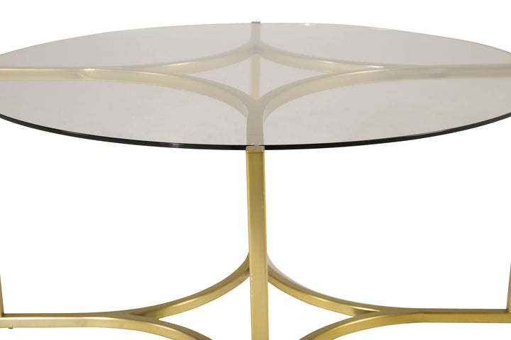 Furniture Fashion Kivik - Sofa Table - Glass / Brushed Brass