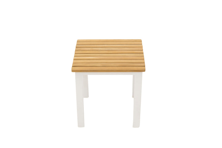 Venture Home Mexico Side table 40*40 - White/Teak