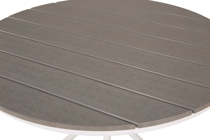 Venture Home Parma Café Table ø90 - White/Grey