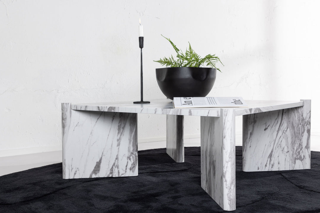 Venture Home Rogaland Sofa table  - White Marblelook /  MDF