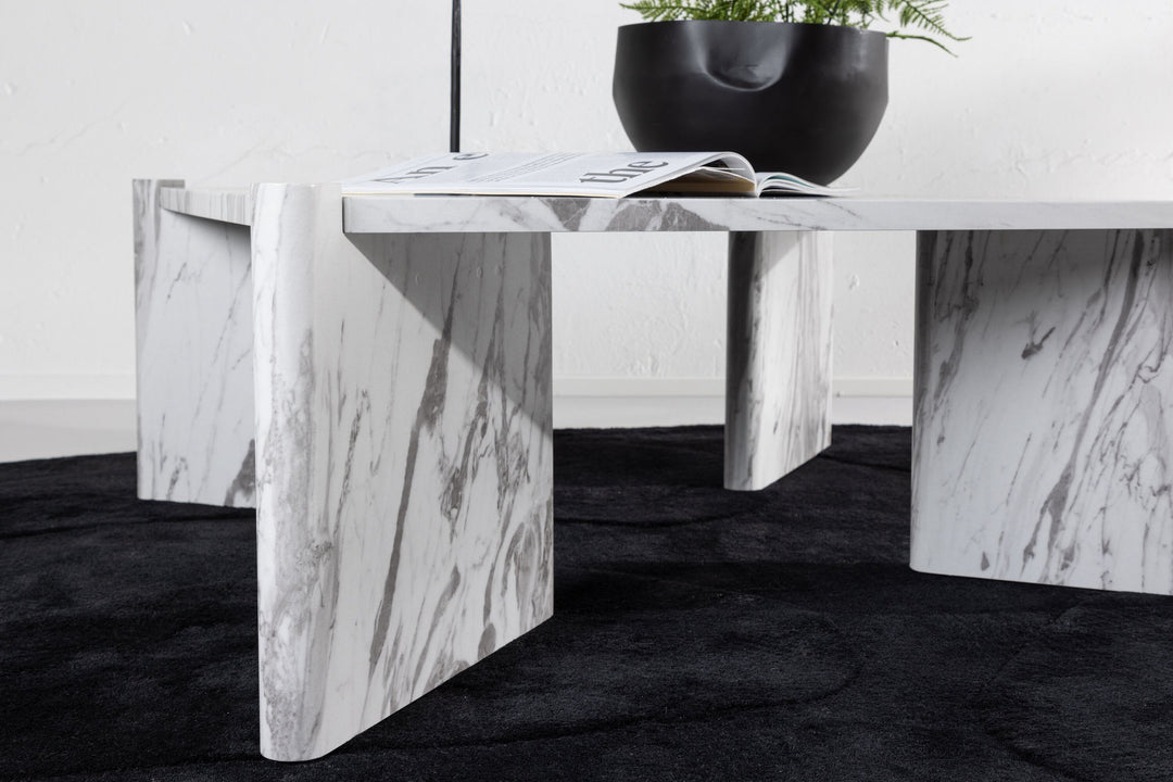 Venture Home Rogaland Sofa table  - White Marblelook /  MDF