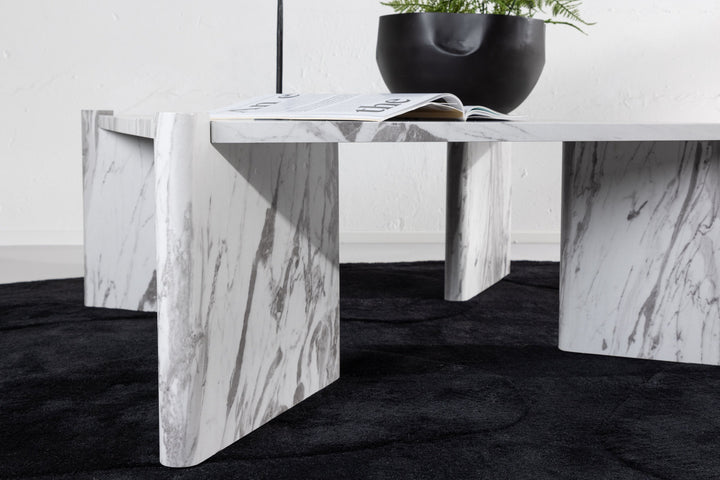 Venture Home Rogaland Sofa table  - White Marblelook /  MDF
