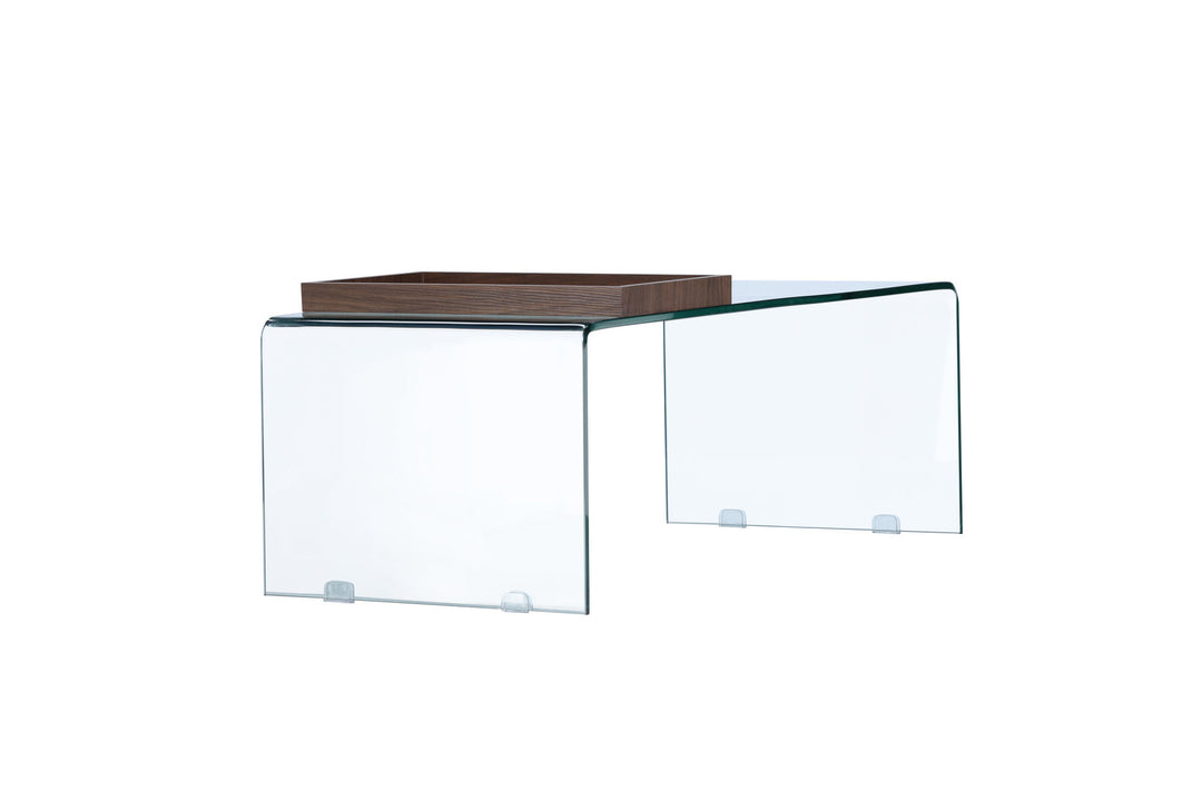 Venture Home Telemark Sofa table  - Clear glass / Clear glass