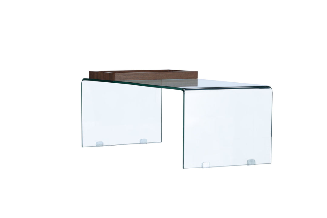 Venture Home Telemark Sofa table  - Clear glass / Clear glass