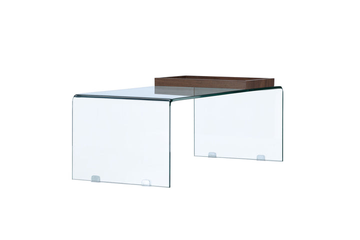 Venture Home Telemark Sofa table  - Clear glass / Clear glass
