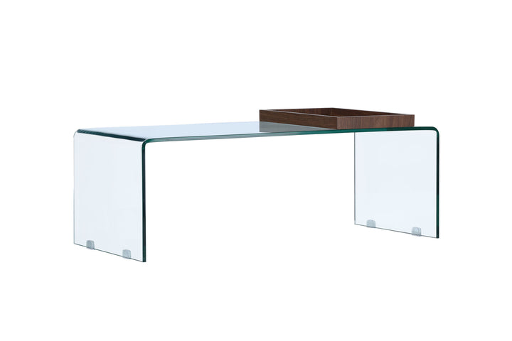 Venture Home Telemark Sofa table  - Clear glass / Clear glass