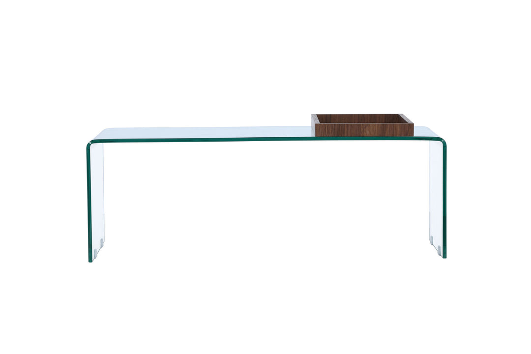 Venture Home Telemark Sofa table  - Clear glass / Clear glass