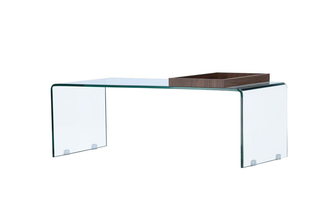 Venture Home Telemark Sofa table  - Clear glass / Clear glass