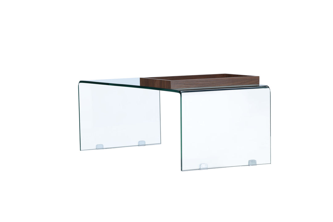 Venture Home Telemark Sofa table  - Clear glass / Clear glass