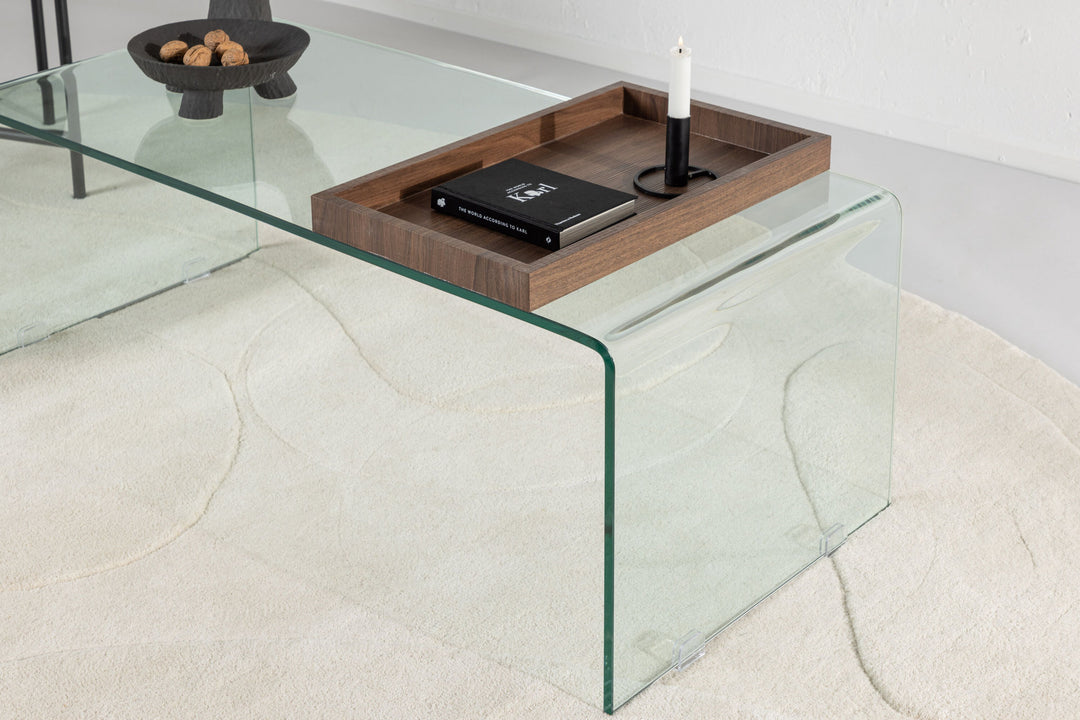 Venture Home Telemark Sofa table  - Clear glass / Clear glass