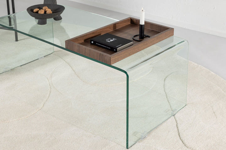 Venture Home Telemark Sofa table  - Clear glass / Clear glass