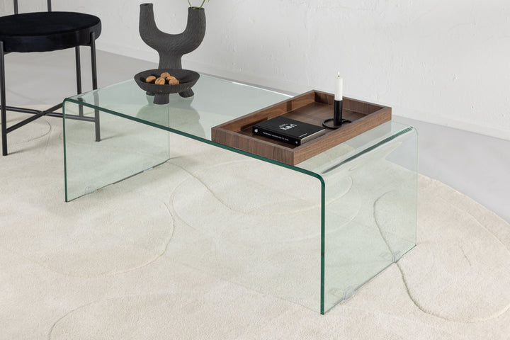 Venture Home Telemark Sofa table  - Clear glass / Clear glass