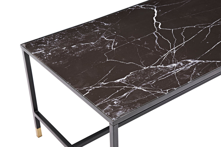 Venture Home Dipp Sofa Table 130*60 - Black / Brass