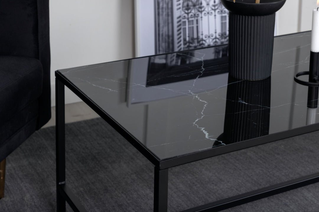 Venture Home Dipp Sofa Table 130*60 - Black / Brass