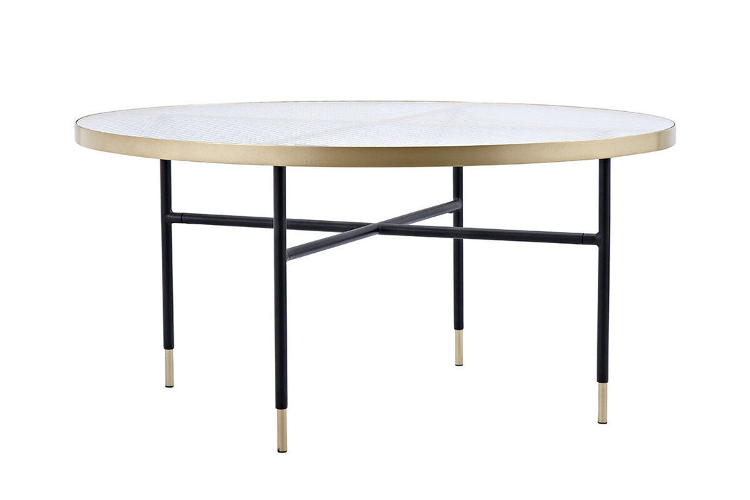 Venture Home Bubbles Sofa Table ø98 - Brass / Pressed Glass