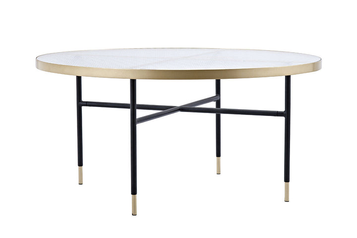 Venture Home Bubbles Sofa Table ø98 - Brass / Pressed Glass