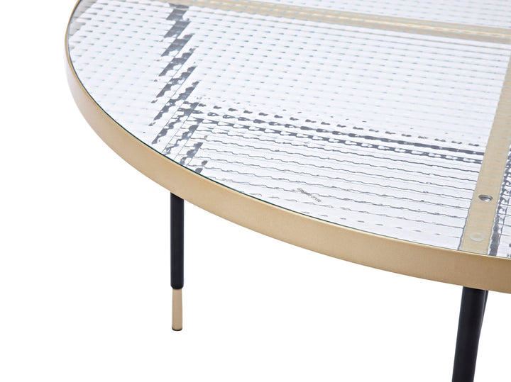 Venture Home Bubbles Sofa Table ø98 - Brass / Pressed Glass