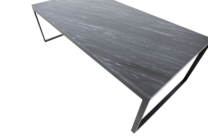 Venture Home Estelle Sofa Table 120*60*36 Grey Marble / Black
