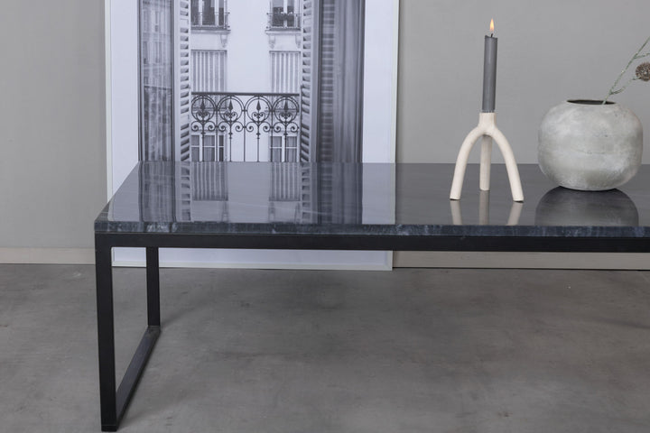Venture Home Estelle Sofa Table 120*60*36 Grey Marble / Black