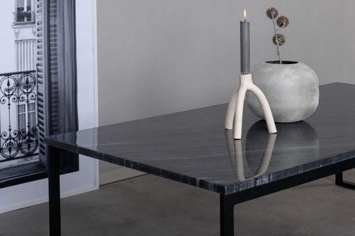 Venture Home Estelle Sofa Table 120*60*36 Grey Marble / Black