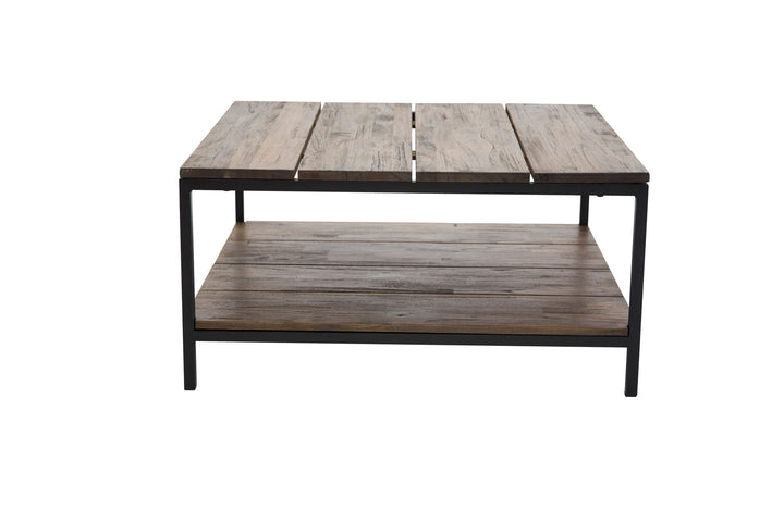 Venture Home Padang Soffbord - Svart / Mörk Teak - 80*80*H40