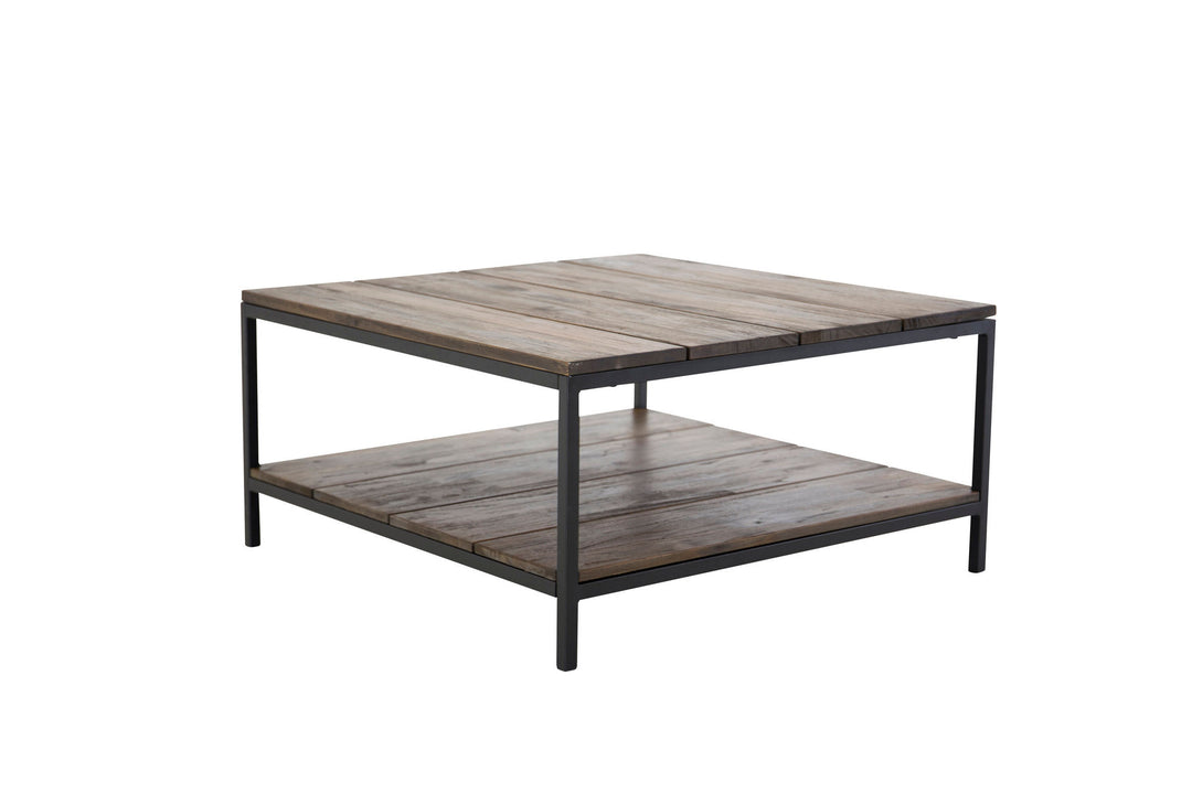 Venture Home Padang Soffbord - Svart / Mörk Teak - 80*80*H40