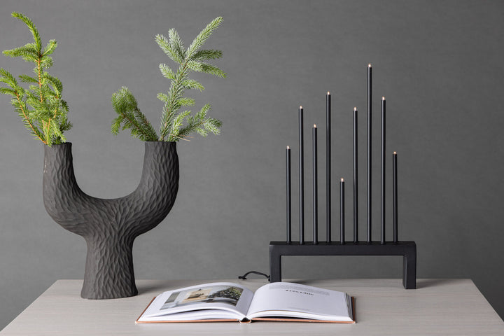 Venture Home Vallåsen 27cm Table Lamp - Black /  Black