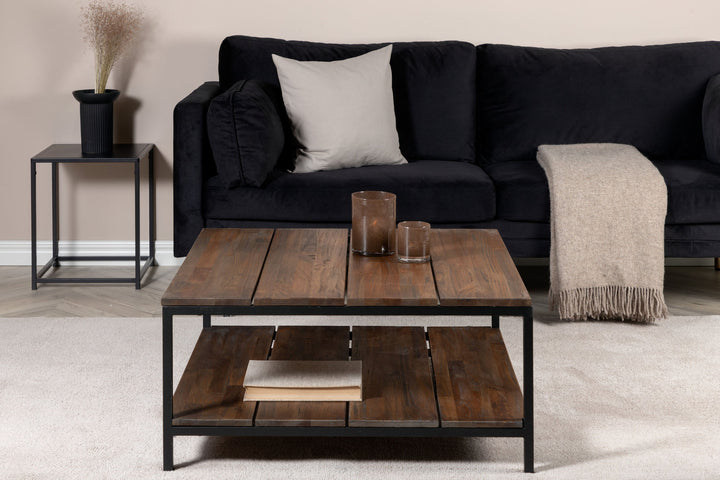Venture Home Padang Soffbord - Svart / Mörk Teak - 80*80*H40