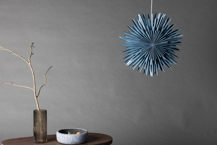Venture Home Sälen 46cm Pendant Lamp - Grey/Blue  /  Grey/Blue