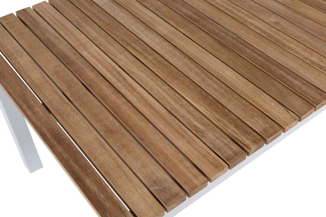 Venture Home Brasilia Sofa Table - White/Teak