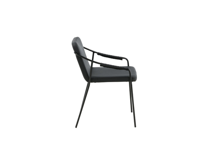 Venture Home Tvist Chair 2-pack - Black / Black PU