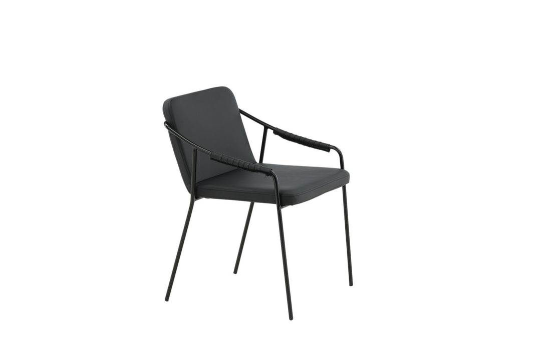 Venture Home Tvist Chair 2-pack - Black / Black PU