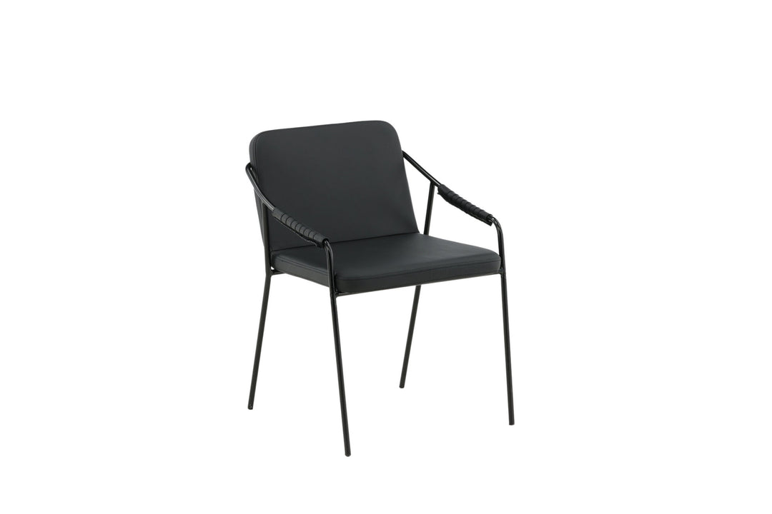 Venture Home Tvist Chair 2-pack - Black / Black PU