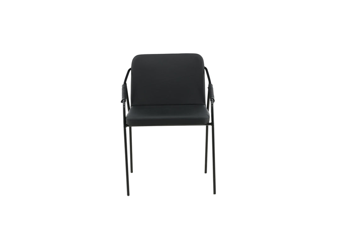 Venture Home Tvist Chair 2-pack - Black / Black PU