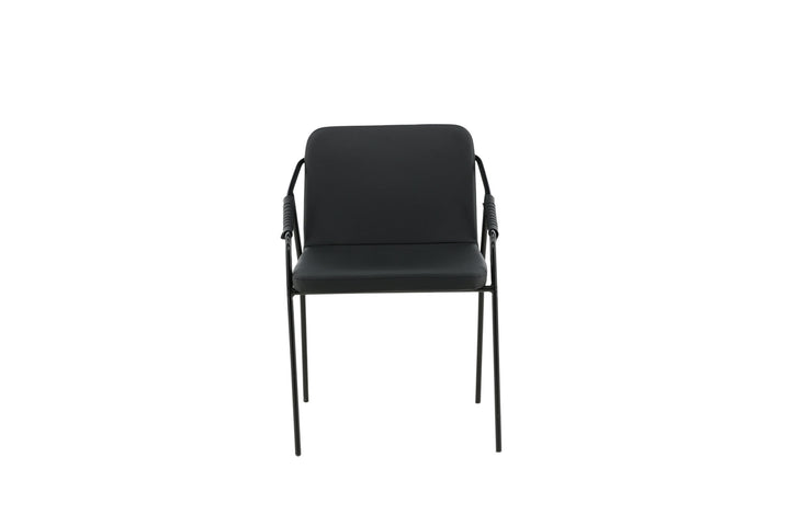 Venture Home Tvist Chair 2-pack - Black / Black PU