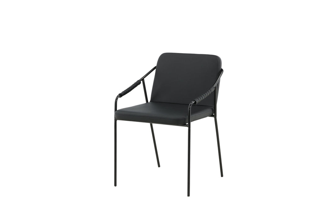 Venture Home Tvist Chair 2-pack - Black / Black PU