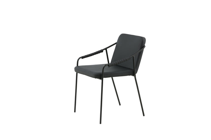 Venture Home Tvist Chair 2-pack - Black / Black PU
