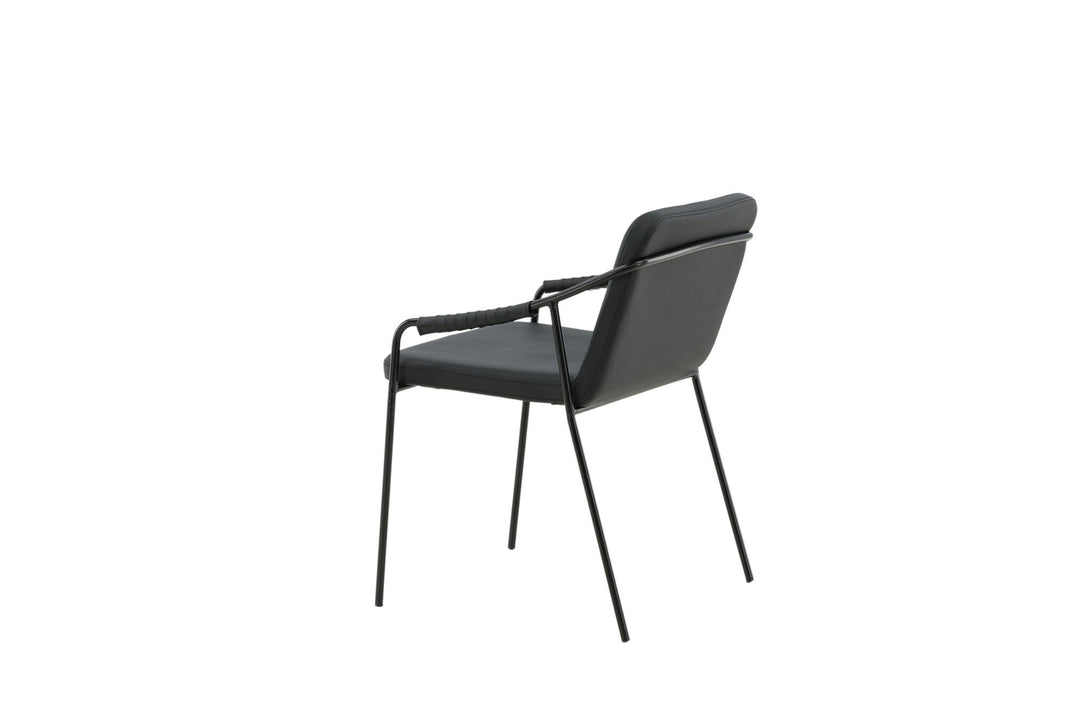 Venture Home Tvist Chair 2-pack - Black / Black PU