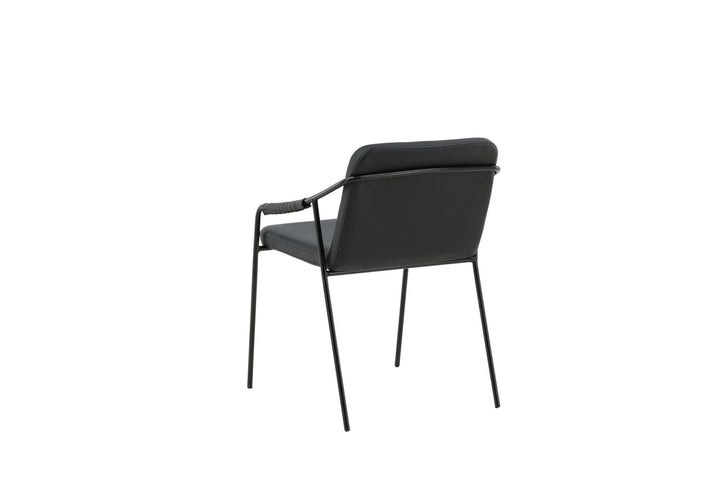 Venture Home Tvist Chair 2-pack - Black / Black PU