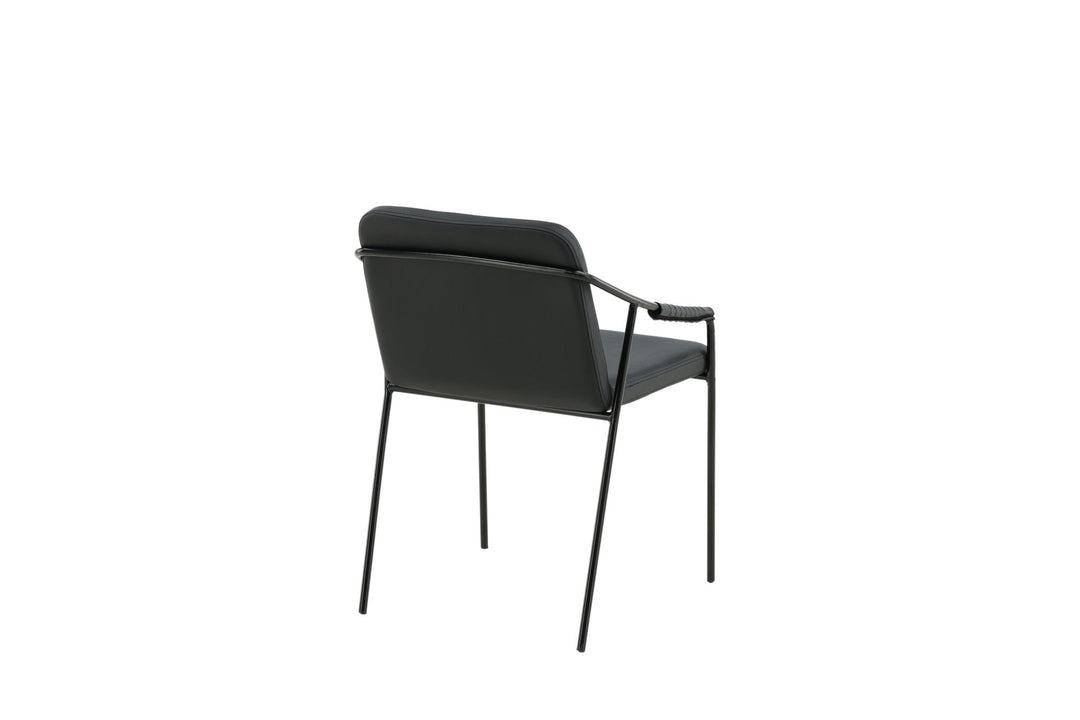 Venture Home Tvist Chair 2-pack - Black / Black PU