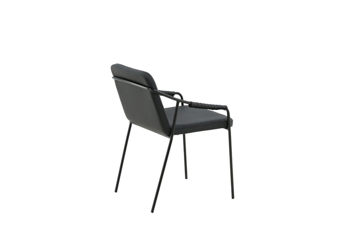 Venture Home Tvist Chair 2-pack - Black / Black PU
