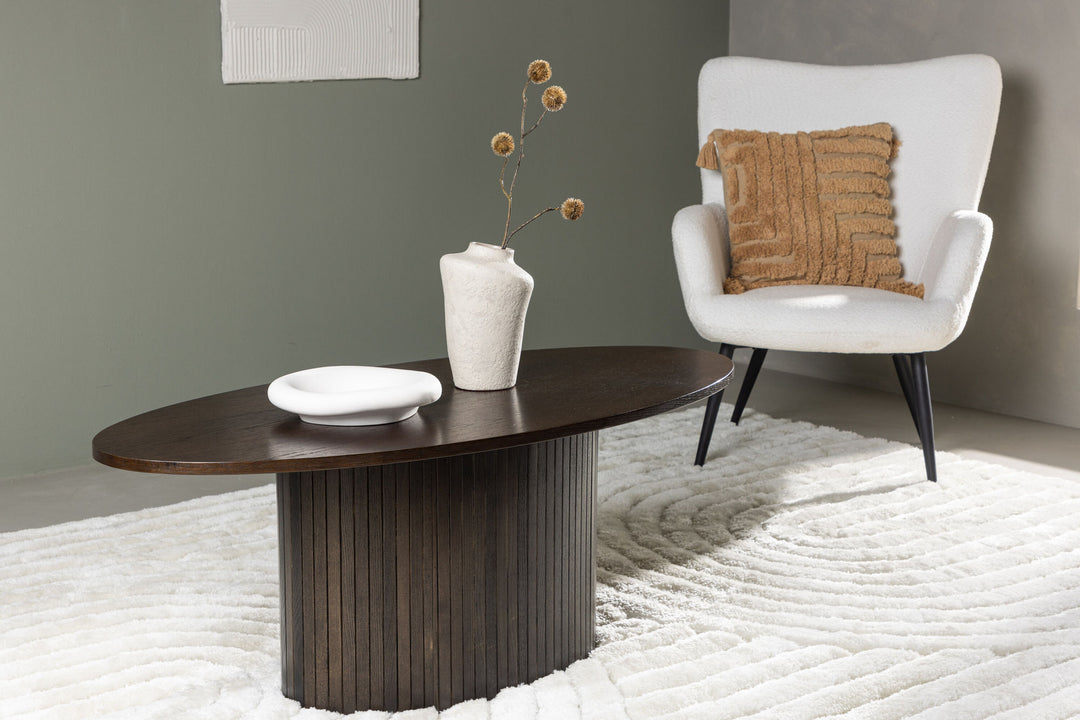 Venture Home Bianca Oval Sofa Table  -  / Mocca