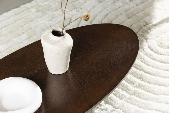 Venture Home Bianca Oval Sofa Table  -  / Mocca