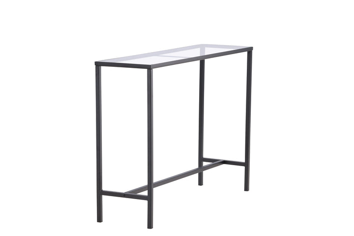 Venture Home Dipp Side Table - Black  / Clear glass