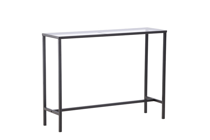 Venture Home Dipp Side Table - Black  / Clear glass