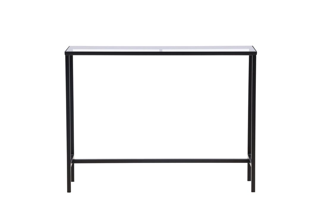Venture Home Dipp Side Table - Black  / Clear glass