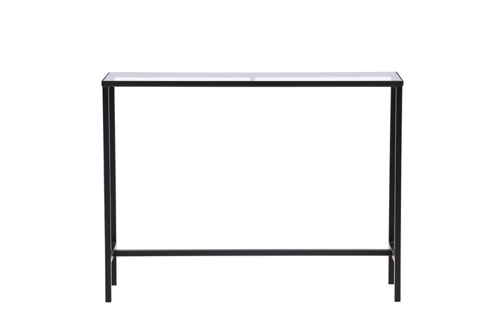 Venture Home Dipp Side Table - Black  / Clear glass