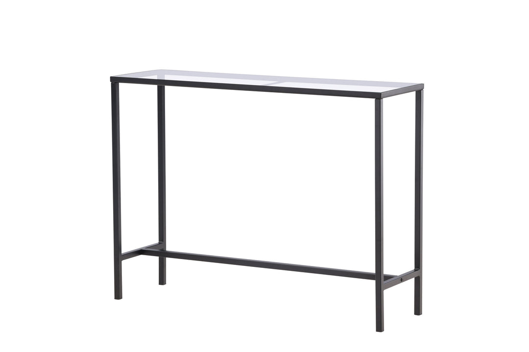 Venture Home Dipp Side Table - Black  / Clear glass