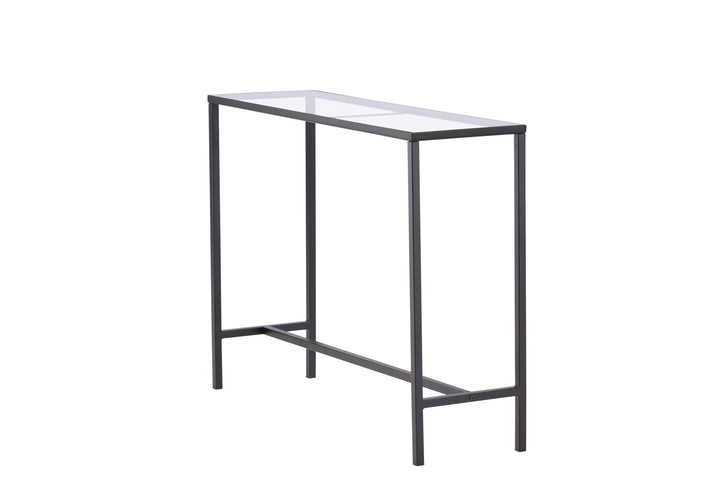 Venture Home Dipp Side Table - Black  / Clear glass